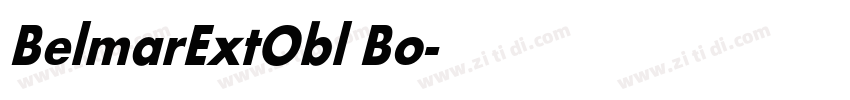 BelmarExtObl Bo字体转换